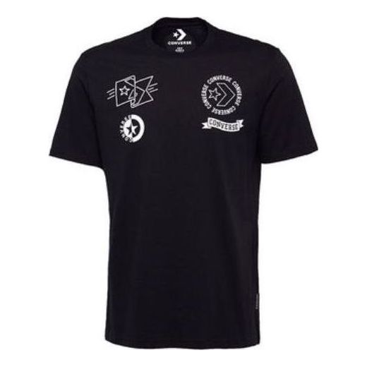 Tričko Converse Multi Logo Graphic T-Shirt Čierna | 10008080-A01