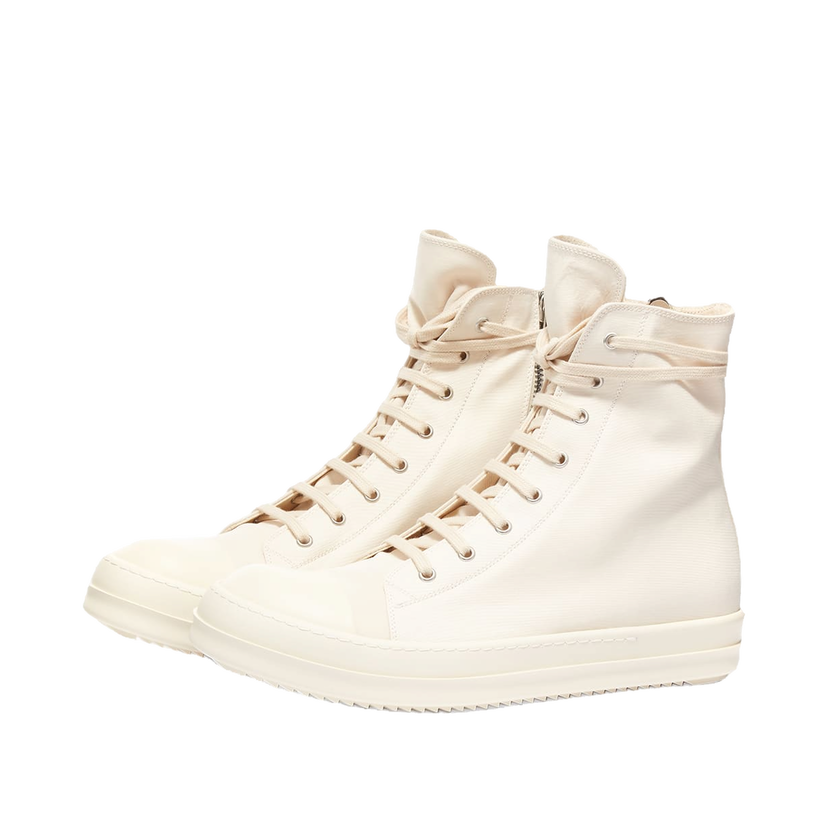 Tenisky a topánky Rick Owens DRKSHDW Cotton Nylon High Biela | DU01B7800-MU-2111