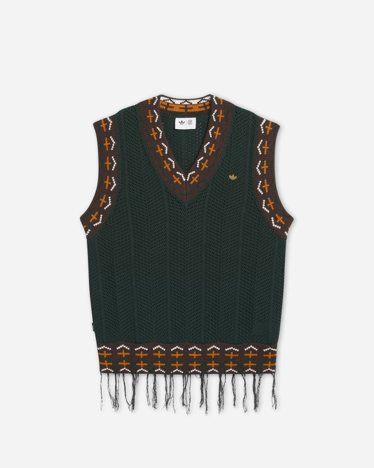 Vesta adidas Originals CLOT by Edison Chen Crochet Vest Zelené | JP1606, 1