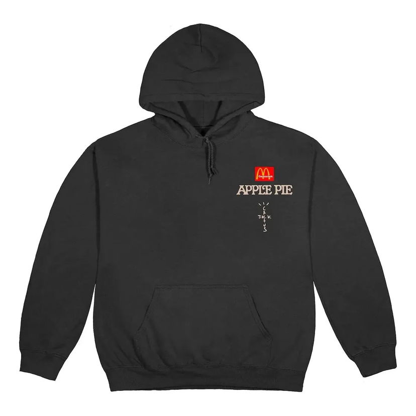 Mikina Cactus Jack by Travis Scott Travis Scott x McDonald's Apple Pie Hoodie Čierna | TC-499