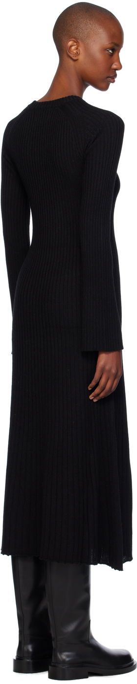 Šaty Loulou de Saison Loulou de Saison Hobas Knit Midi Dress Čierna | HOBAS, 2