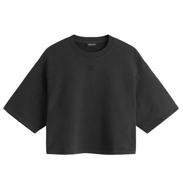 Crop Top Anine Bing Anine Bing Myers Cropped T-Shirt, Size Large Čierna | A-08-11442-BLK41, 1