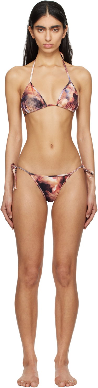 Plavky Vivienne Westwood Vivienne Westwood Cherubs Padded Triangle Bikini Hnedá | 8101000F-J0097-, 0