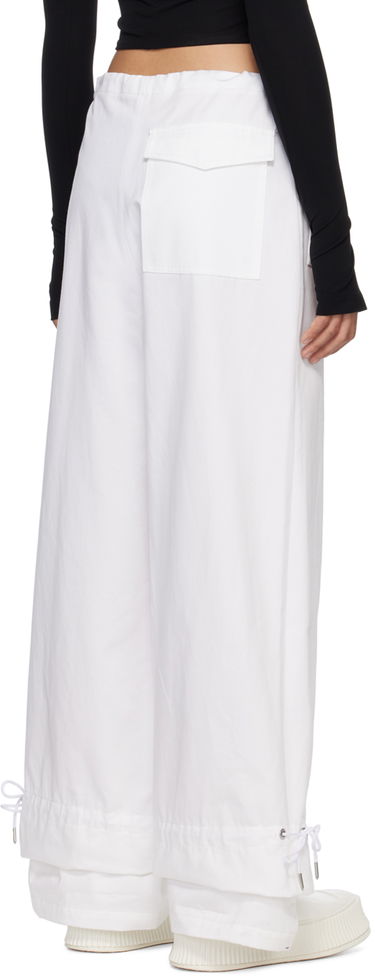 Cargo nohavice Dion Lee Dion Lee Eyelet Tie Trousers Biela | A2273R22, 2