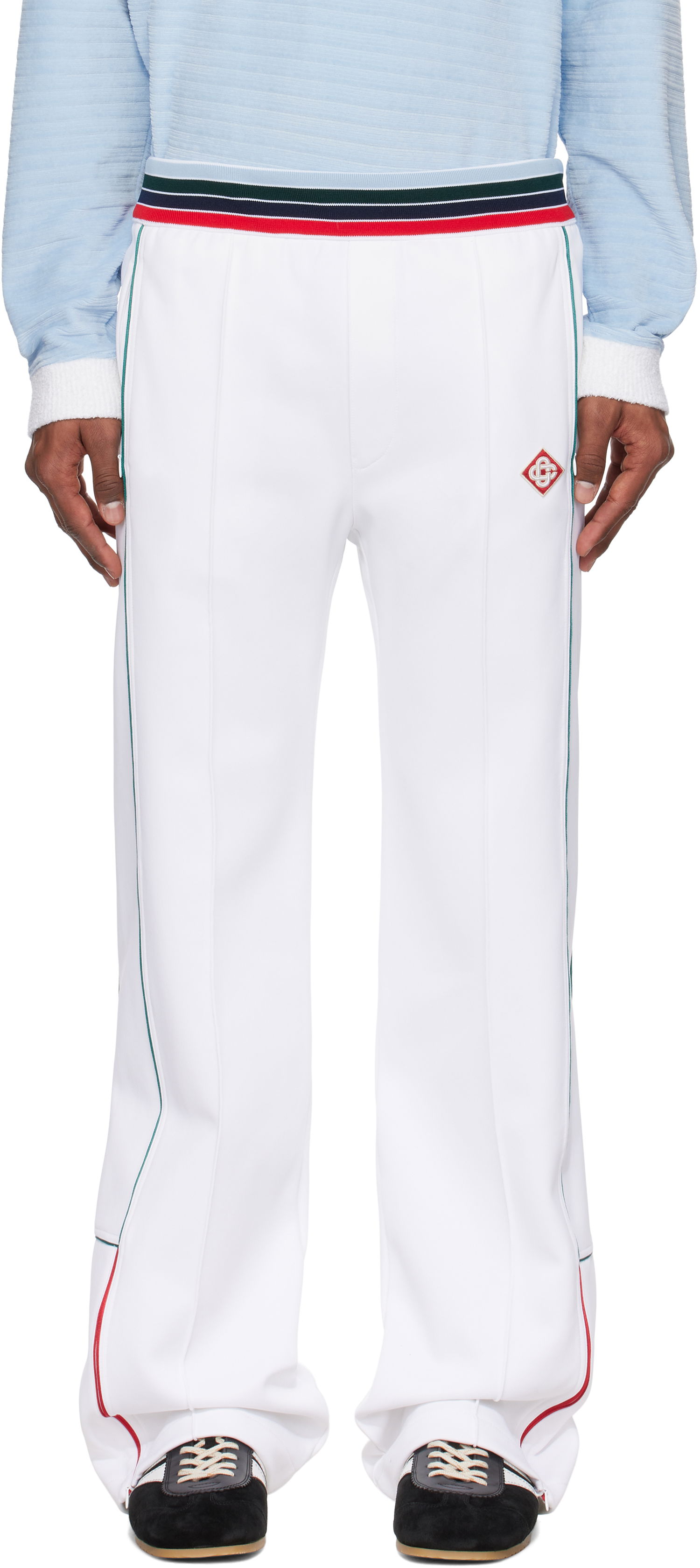 Tepláky Casablanca Casablanca Casa Way Sports Track Pants Biela | MS25-JTR-246-01, 0