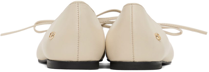 Tenisky a topánky Anine Bing Nikki Ballerina Flats with Tie Béžová | A-14-0201-150, 1