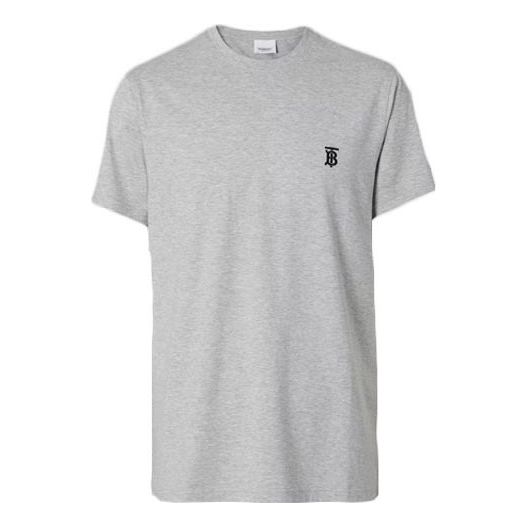 Tričko Burberry Monogram Motif Cotton T-Shirt Šedá | 80140231