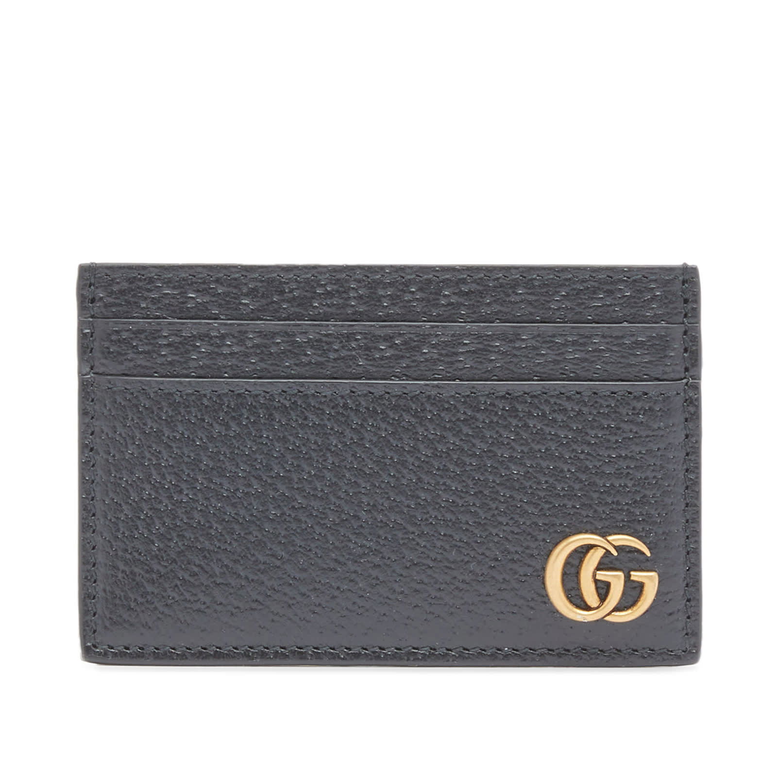 Gold GG Card Wallet Black