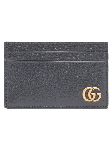 Peňaženka Gucci Gold GG Card Wallet Black Čierna | 657588-DJ20T-1000