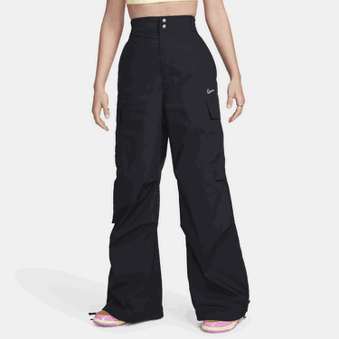Nohavice Nike Sportswear High-Waisted Loose Woven Pants Čierna | FV4969-010, 3