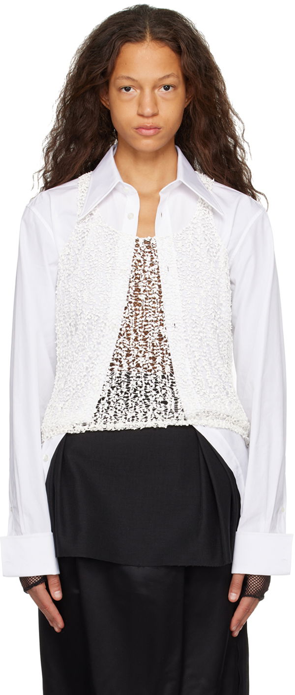 Košeľa Maison Margiela Sheer Tank Top Biela | S29NL0055 M13010, 0