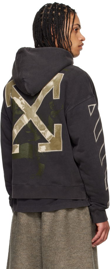 Mikina Off-White Off-White Arrow Skate Martyrdom Hoodie Čierna | OMBB085S25FLE00P1361, 2