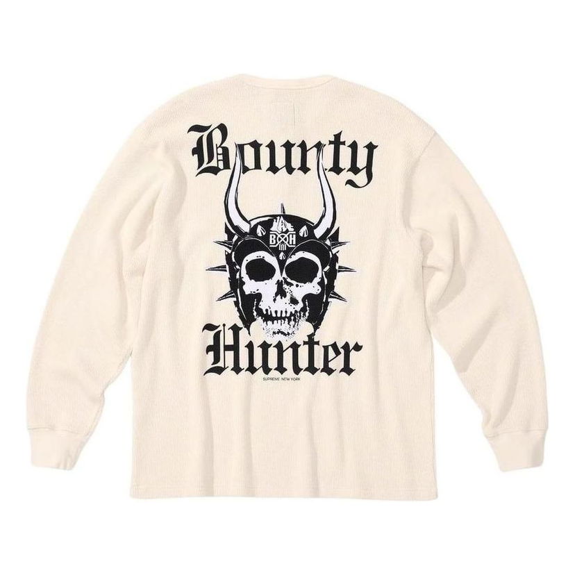 Sveter Supreme Bounty Hunter Thermal Henley Sweater Biela | SUP-FW23-113