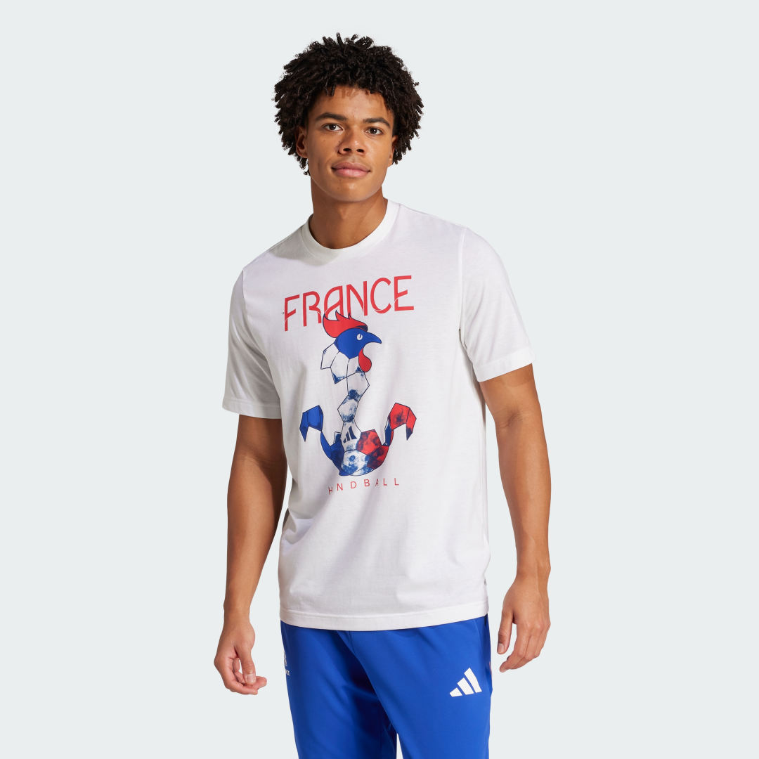 Tričko adidas Performance Graphic Handball Climacool Tee Biela | JN1306, 0