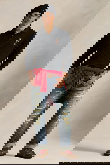 Polo tričko Polo by Ralph Lauren Polo Bear Long Sleeve Polo Shirt Čierna | 710981793, 2