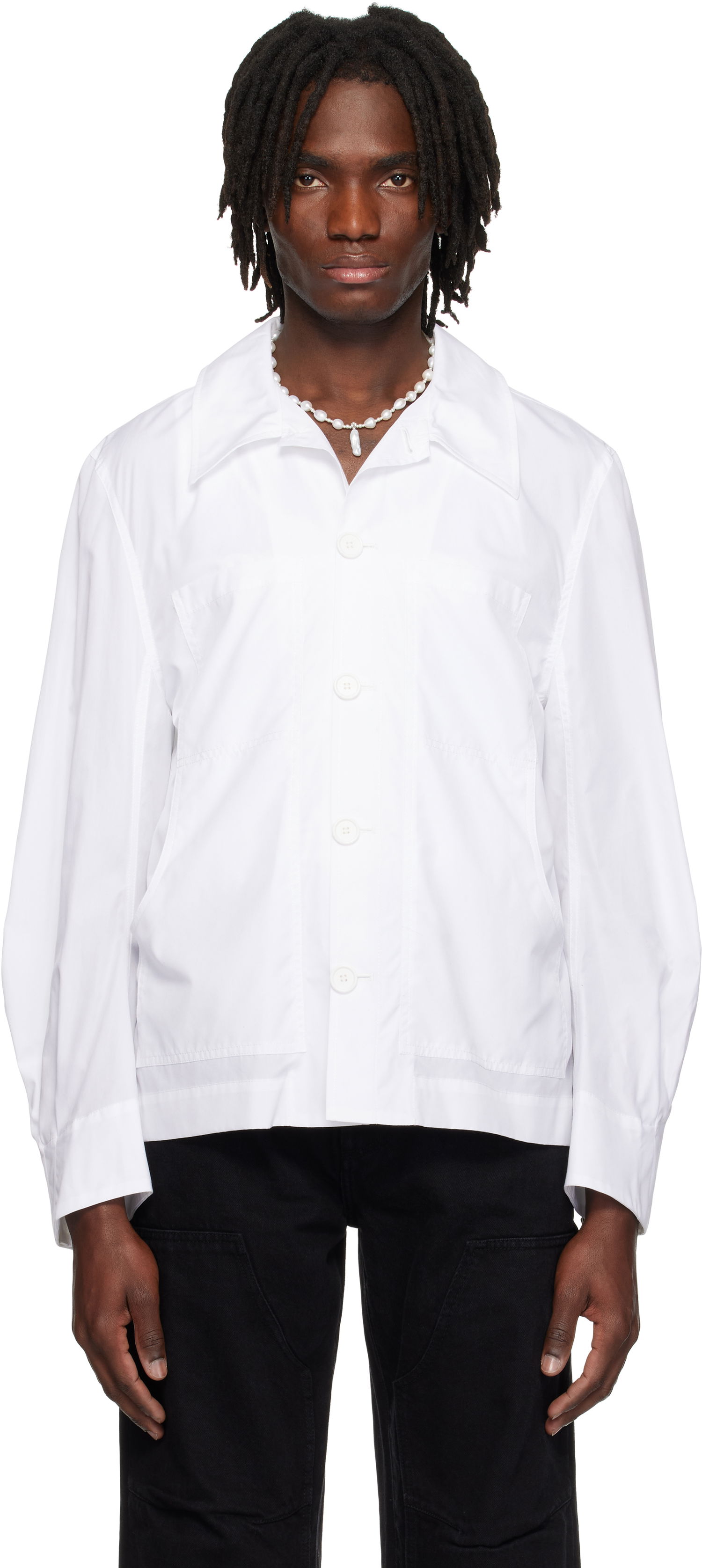 Košeľa Simone Rocha Simone Rocha Workwear Shirt Biela | 5350D 1025, 0