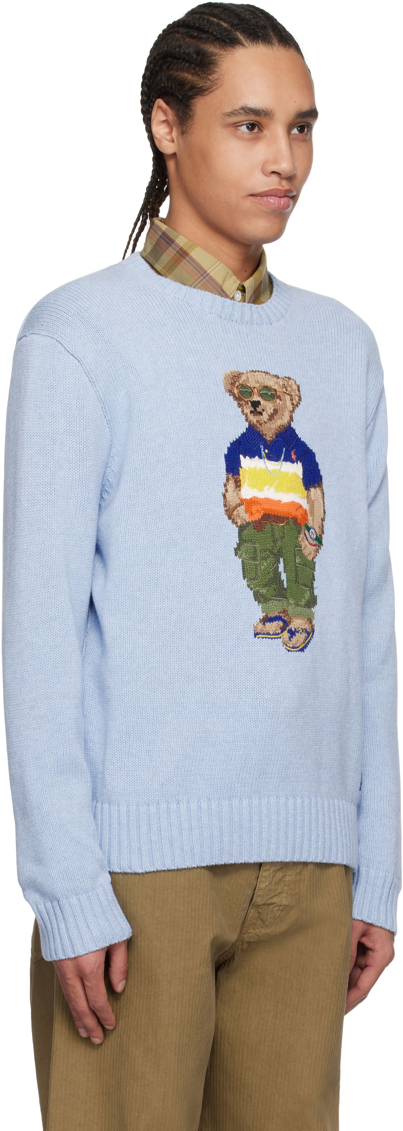 Sveter Polo by Ralph Lauren Polo Ralph Lauren Bear Cotton Sweater Modrá | 710964799001, 1