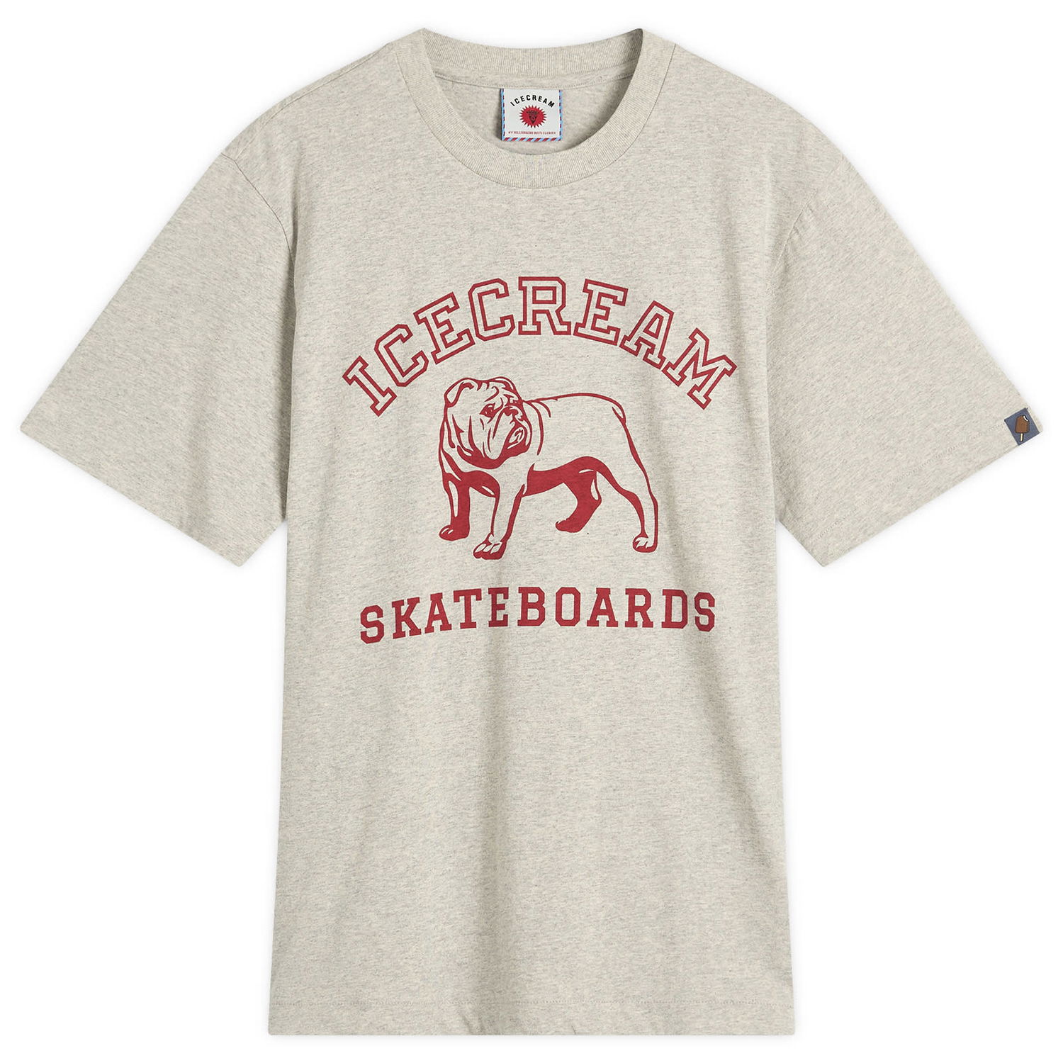 Tričko BBC IceCream ICECREAM Bulldog Graphic T-Shirt Šedá | IC25250-HGY, 0