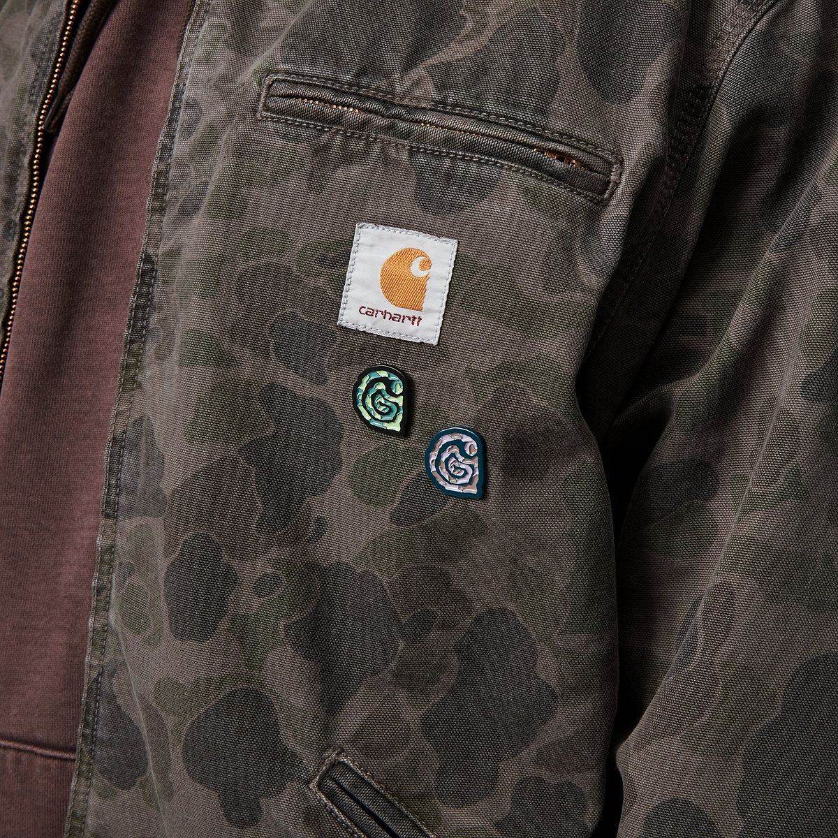Spona Carhartt WIP Carhartt WIP Helix Enamel Pins Zelené | I035446_1, 0