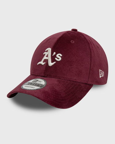 Šiltovka New Era Corduroy 9FORTY Adjustable Oakland Athletics Baseball Cap Vínová | 60595253, 1