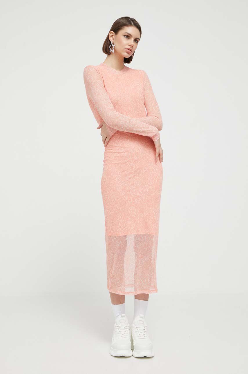 Šaty BOSS Modern Print Dress Oranžová | 50495326, 0