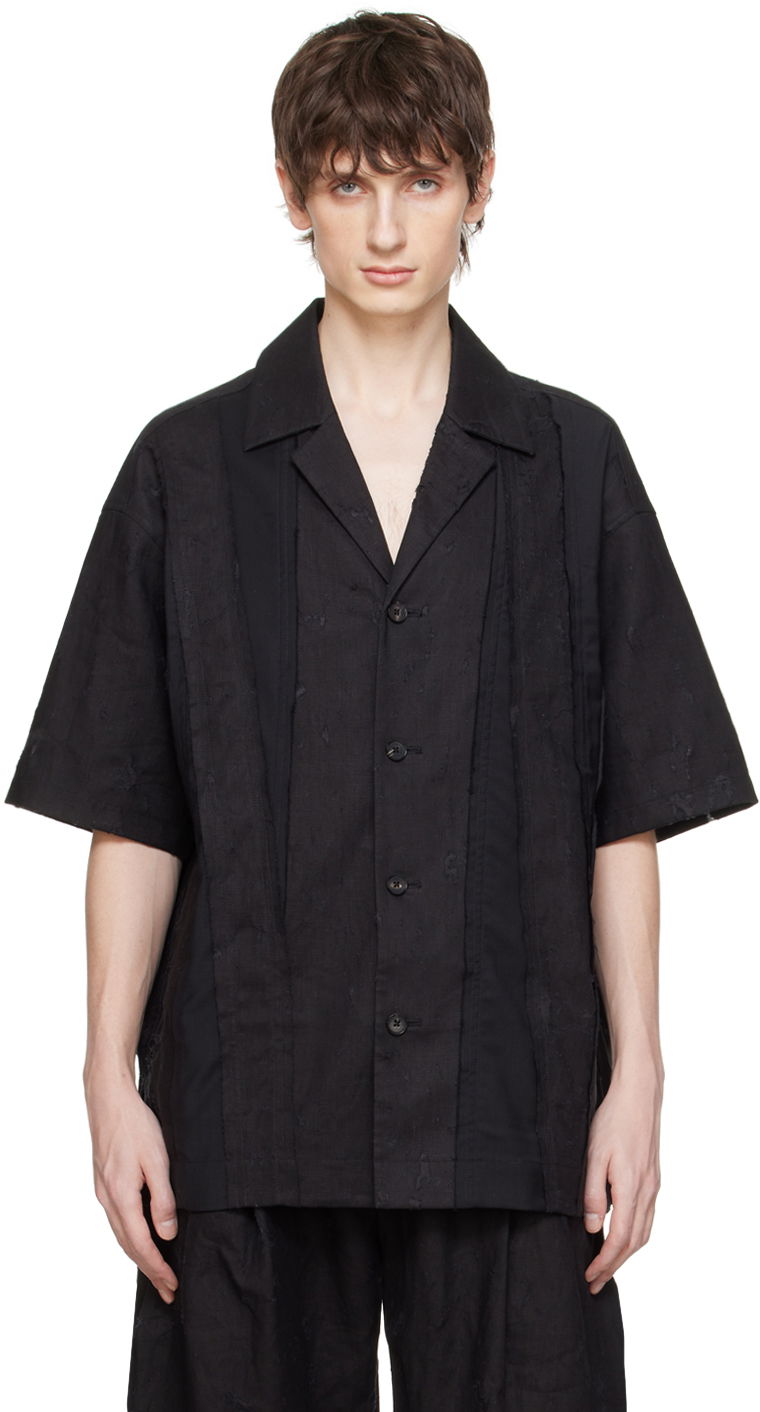 Košeľa Feng Chen Wang Feng Chen Wang Distressed Shirt Čierna | FMS17SR10, 0