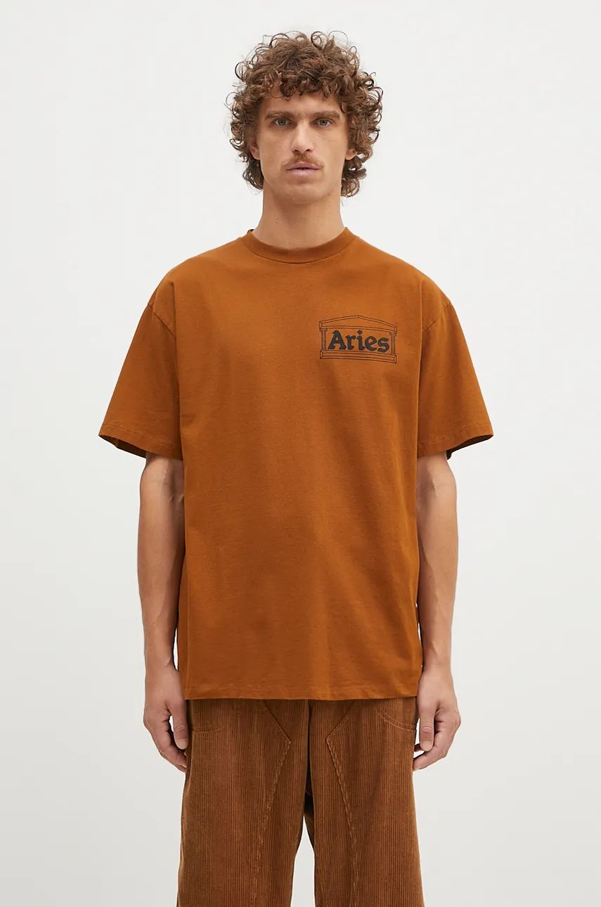 Tričko Aries Temple SS Tee T-Shirt Hnedá | AR6000002, 0