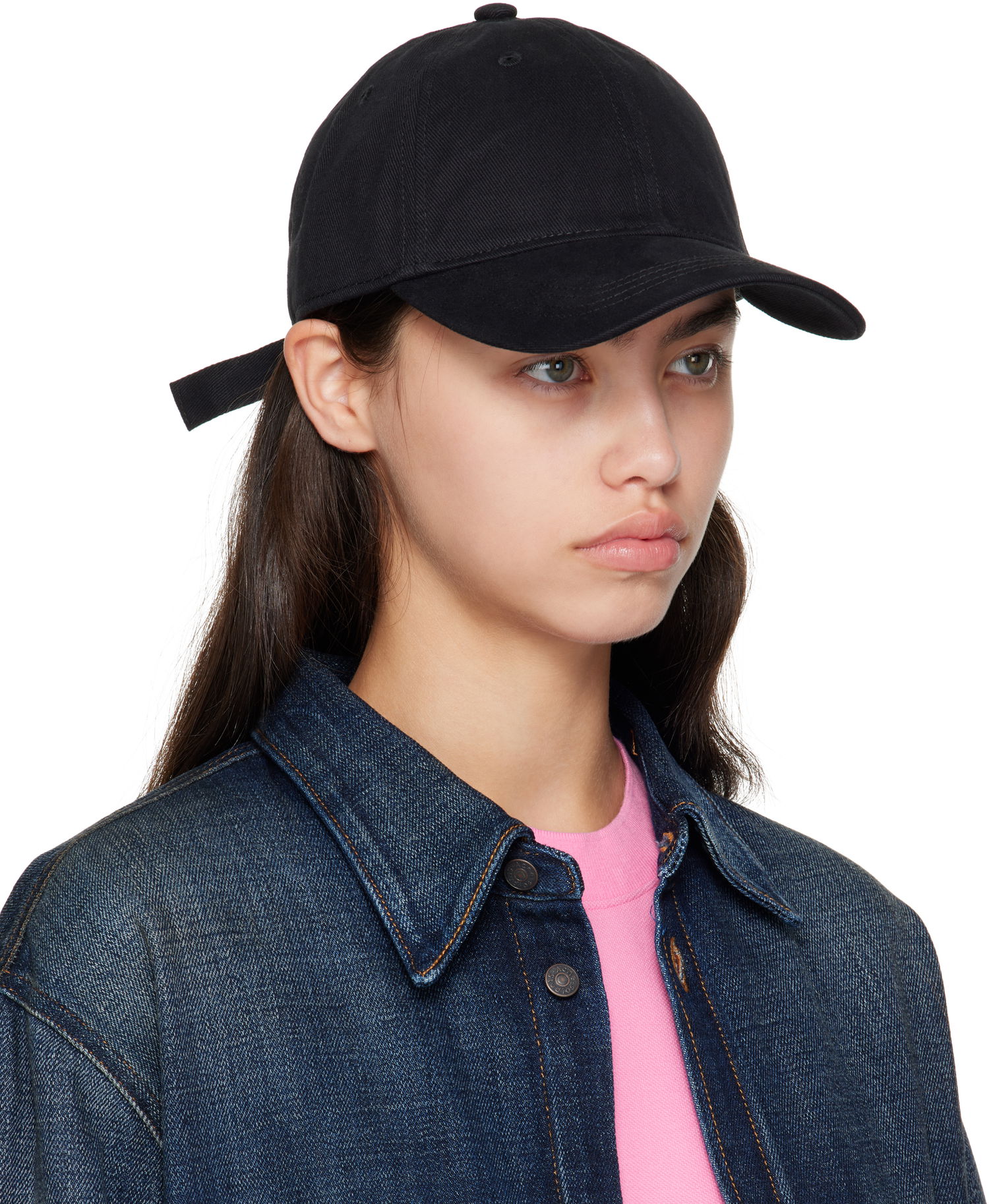 Šiltovka Acne Studios Acne Studios Twill Logo Cap Čierna | C40420-, 1