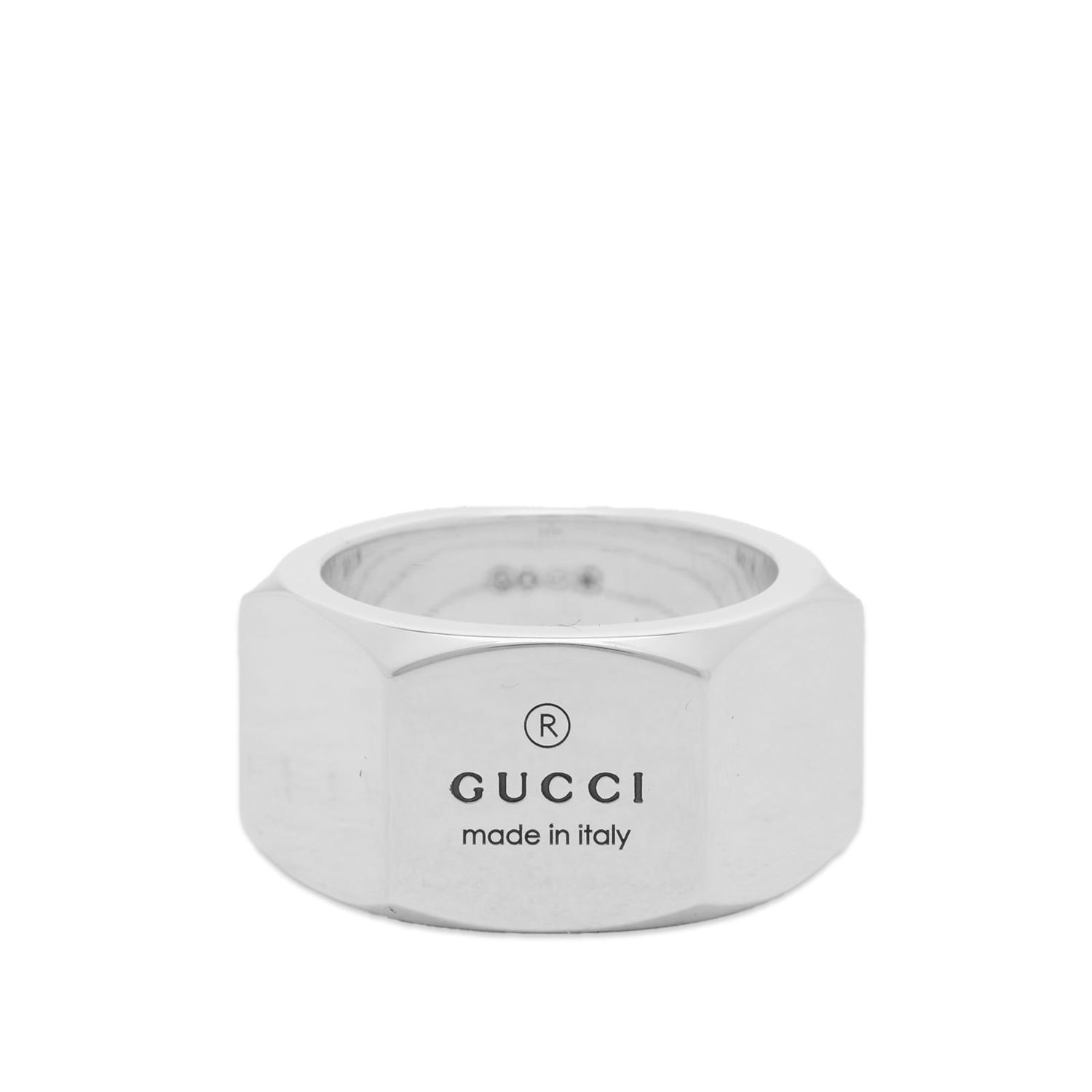 Prsteň Gucci Trademark Band Ring 12mm "Silver" Metalická | YBC778745001010, 0