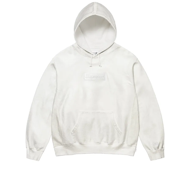 Mikina Supreme MM6 Maison Margiela Foil Box Logo Hooded Sweatshirt Size S Biela | 324234999210, 0