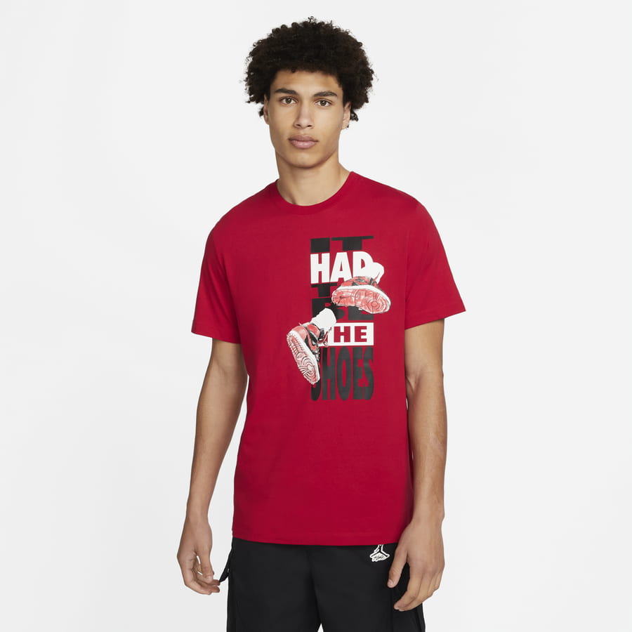 Tričko Jordan The Shoes T-shirt Červená | DH8952-687, 0