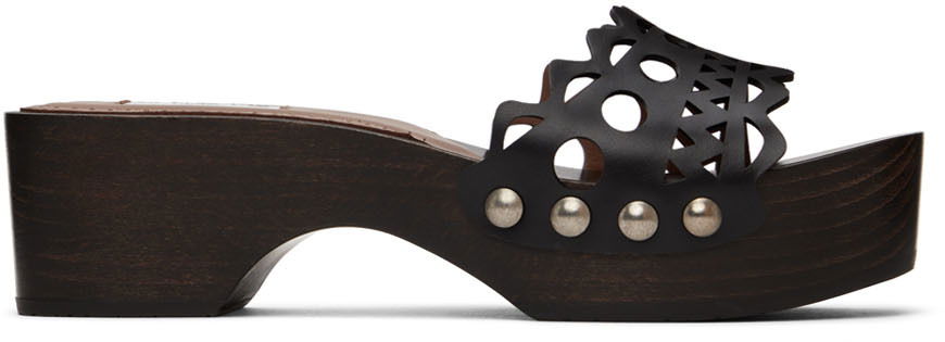 Doplnky Alaïa ALAÏA Vienne Wooden Clogs Čierna | AA3M049CK163, 0