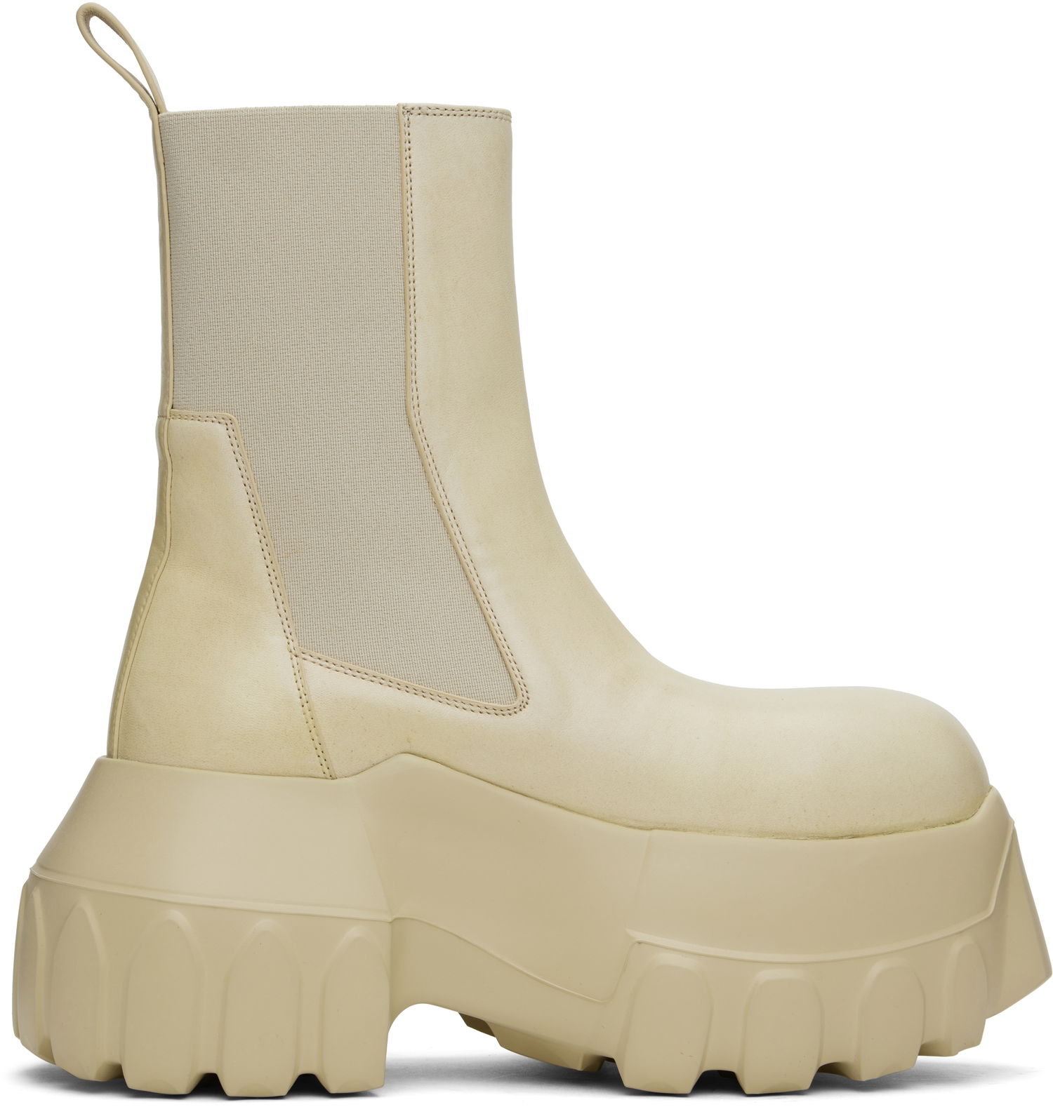 Oblečenie Rick Owens Rick Owens Hollywood Beatle Mega Tractor Boots Béžová | RP01E7865 LBH, 0