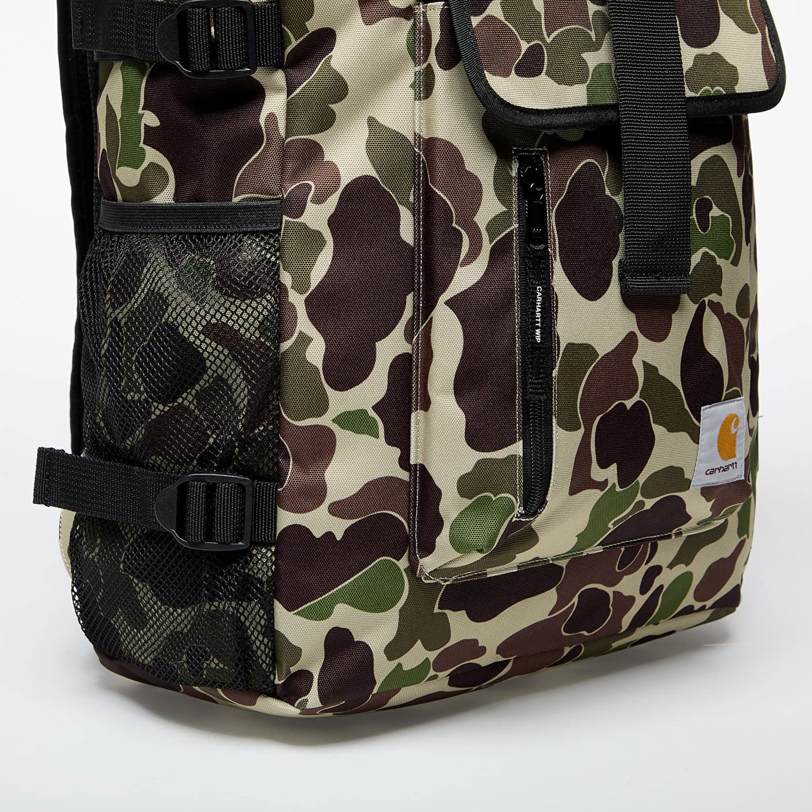 Camouflage Print Roll-Top Backpack