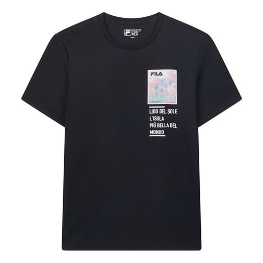 Tričko FILA Men's Graphic Printed T-Shirt Čierna | F11M028198F-NV