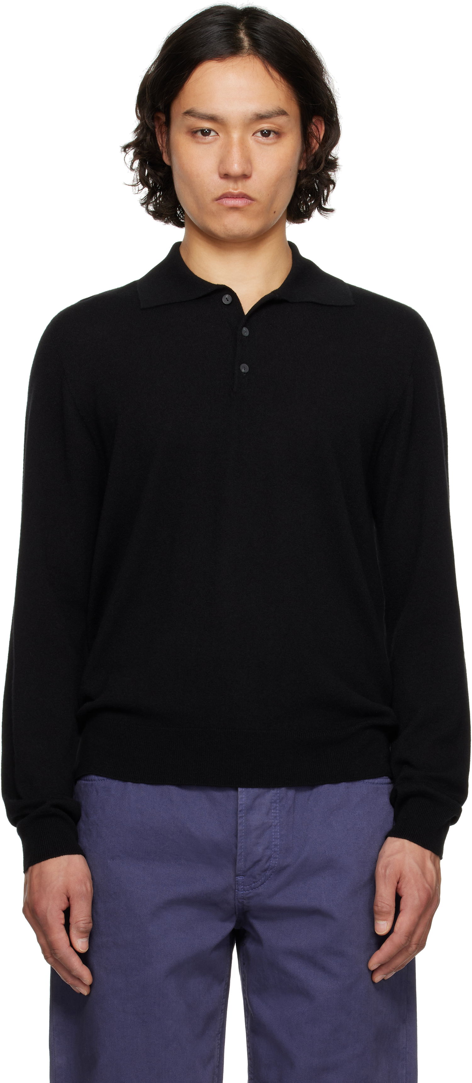 Sveter The Row The Row Judi Knit Polo Čierna | 918-Y751, 0