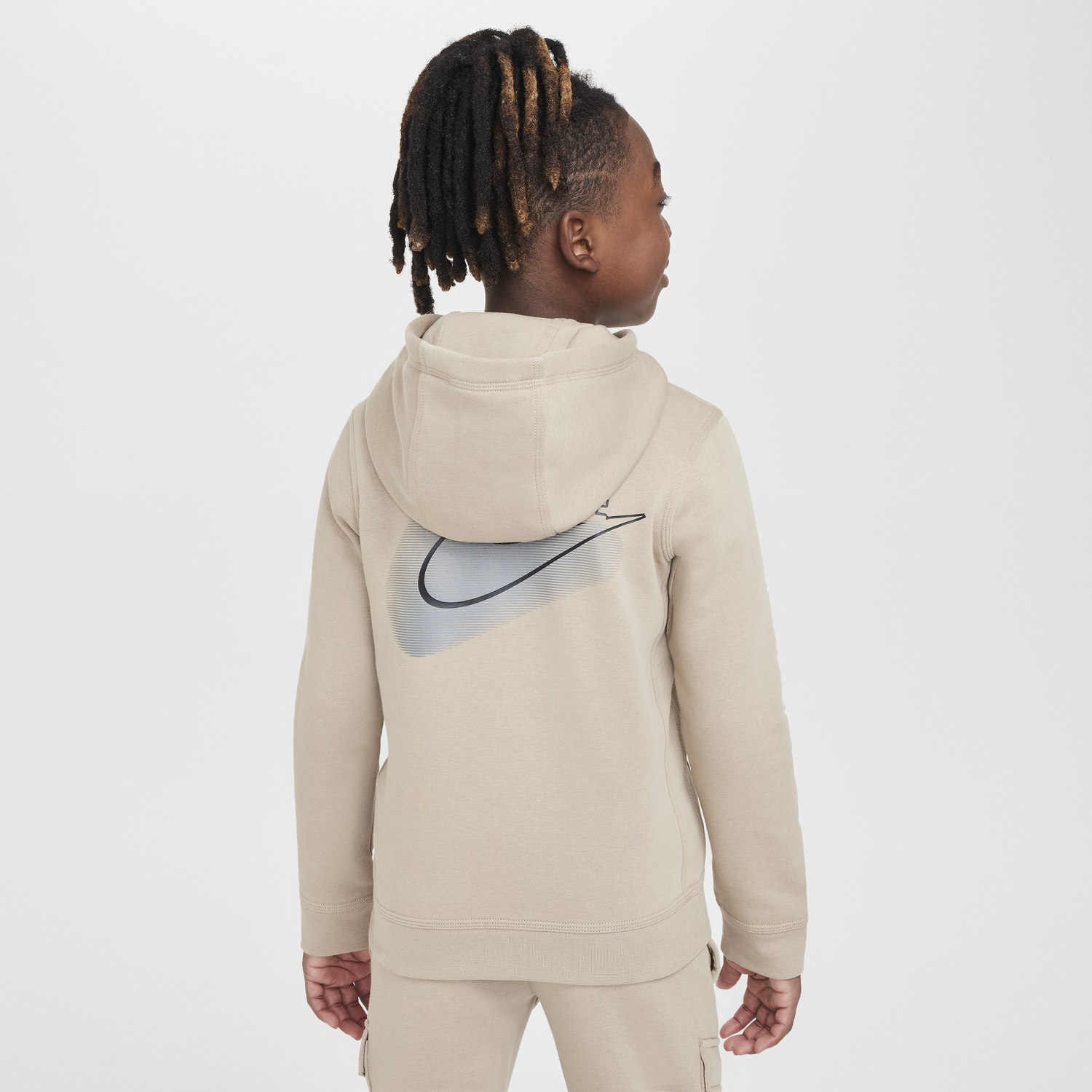 Mikina Nike Sportswear Standard Issue Fleece Hoodie Béžová | HM4339-247, 1