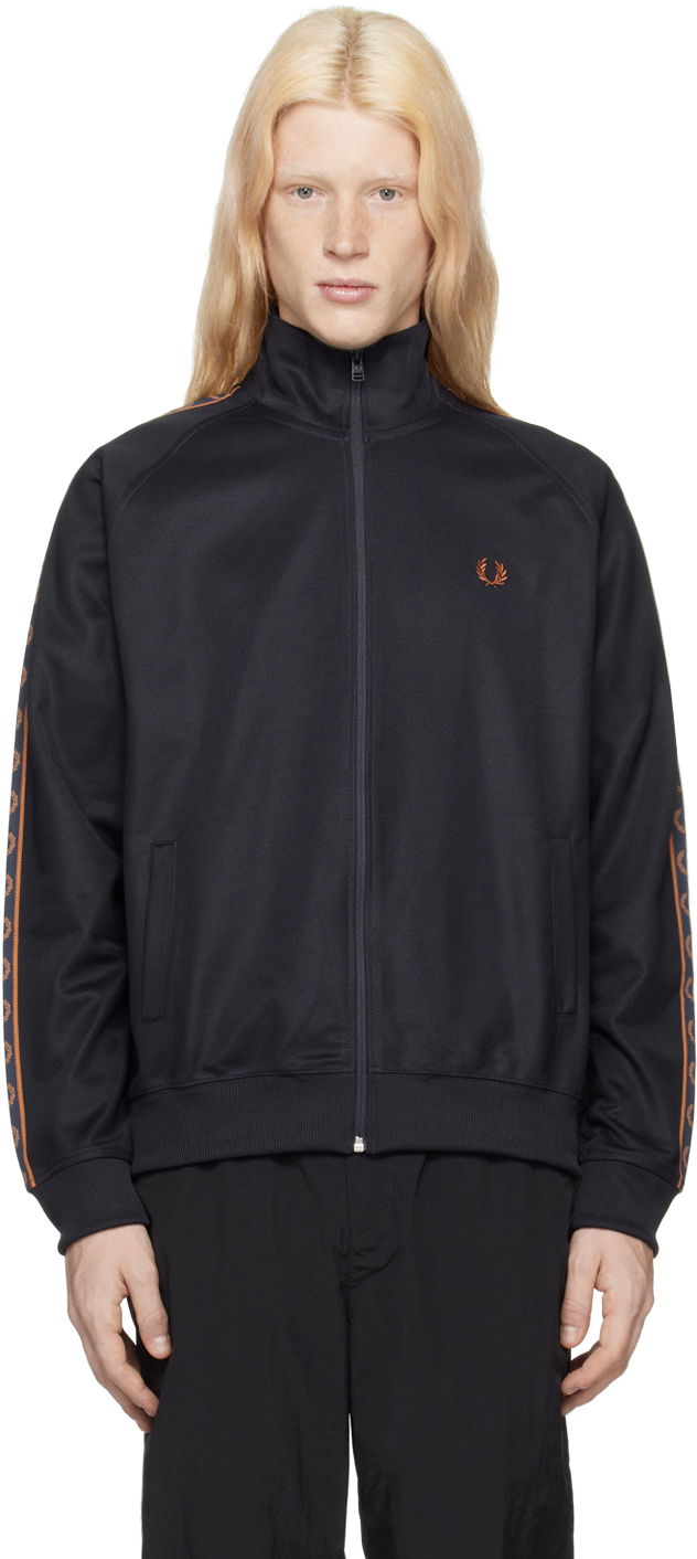 Bunda Fred Perry Contrast Tape Track Jacket Čierna | J5557-Q51, 0