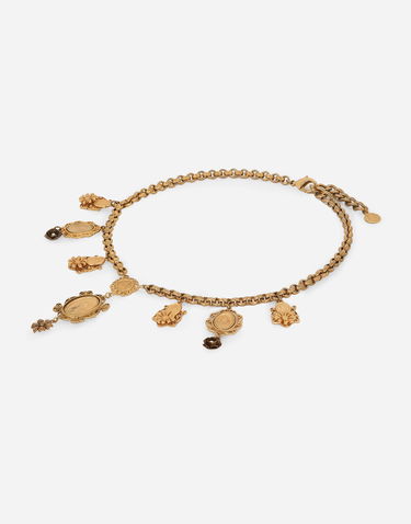 Náhrdelník Dolce & Gabbana Dolce & Gabbana Gold Metal Charm Necklace Metalická | WNG6M2W0001ZOO00, 2
