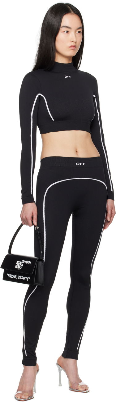 Crop Top Off-White Off-White Stamp Seamless Crop Top Čierna | OWVB046C99KNI0021001, 3