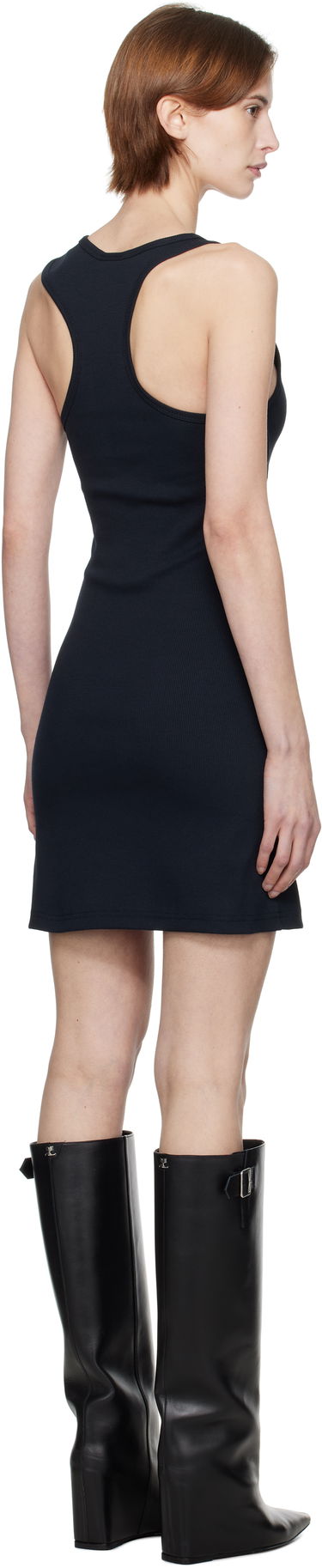 Šaty Courrèges Courrèges Double Buckle Rib Minidress Navy | 125JRO550JS0194, 2