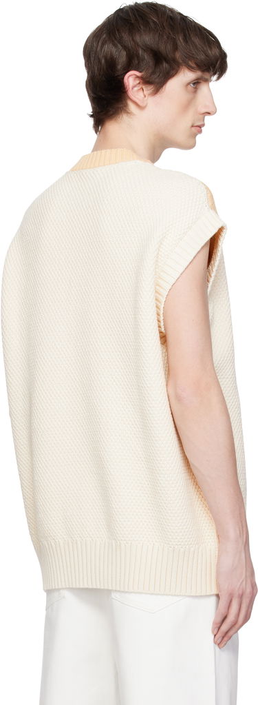 Sveter Lacoste Runway Graphic Tennis Sweater Vest Béžová | AH6751, 2