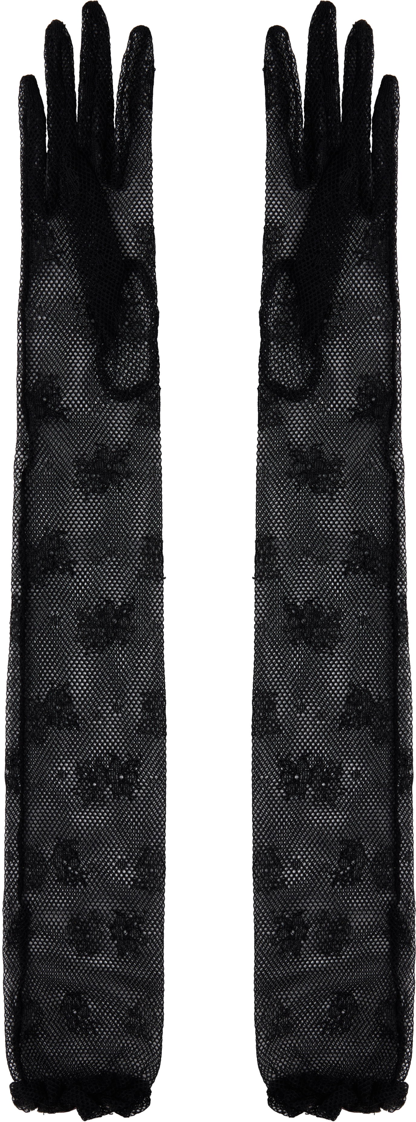 Rukavice Valentino Valentino Garavani VLogo Signature Lace Gloves Čierna | 6W0GD00GPNN, 1
