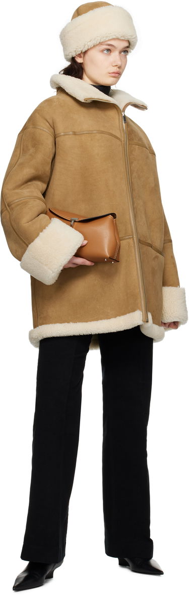 Prešívaná bunda TOTEME TOTEME Signature Shearling Jacket Hnedá | 251-WRO876-LE0107, 3