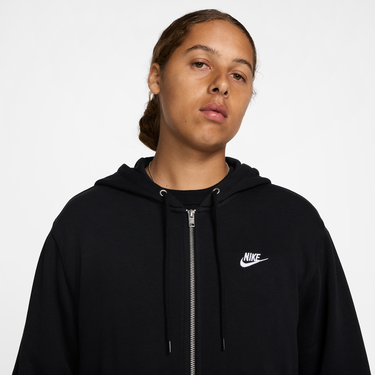 Mikina Nike Nike Club Full-Zip Hoodie Čierna | FN3884-010, 4