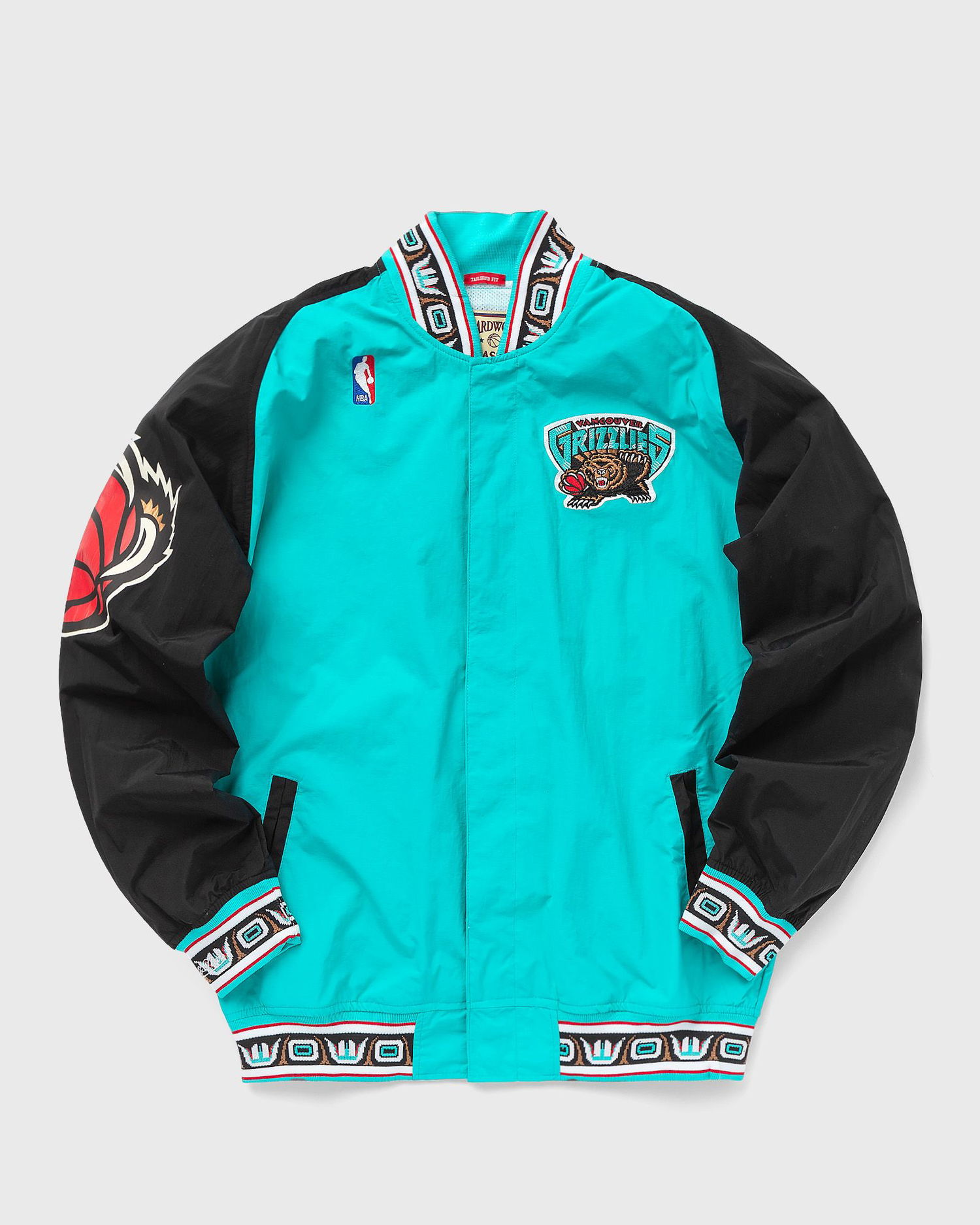 Bomber bunda Mitchell & Ness NBA Authentic Warm Up Jacket Vancouver Grizzlies 1995-96 Tyrkysová | AWJKGS18063-VGRTEAL95, 0