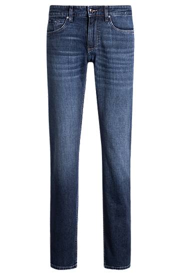 Džínsy BOSS Delaware Slim-Fit Comfort-Stretch Jeans Modrá | 50537390, 0