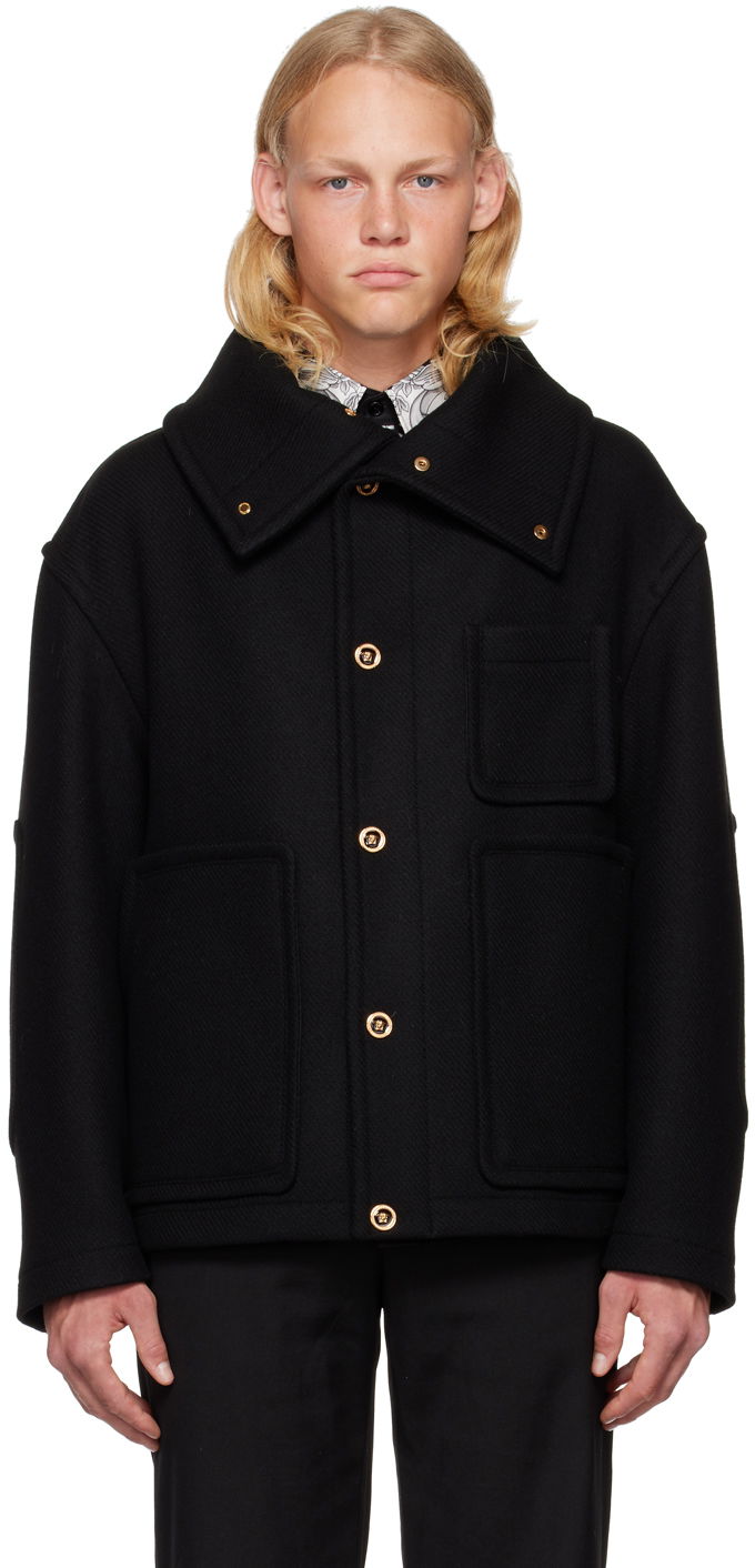 Bunda Versace Versace Medusa Buttoned Jacket Čierna | 1006209 1A04222, 0