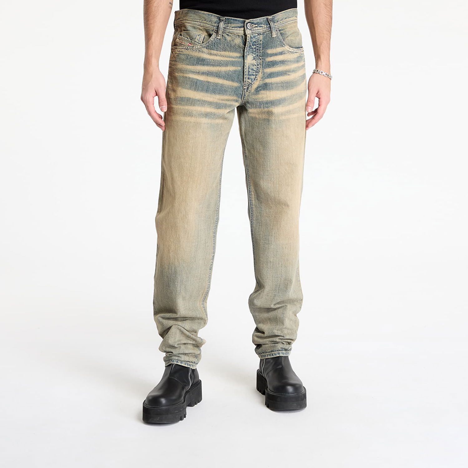 Džínsy Diesel Diesel D-Finitive Jeans W34/L34 Béžová | FINITIV_09L49 Blue, 0