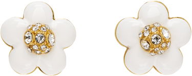 Náušnice Marc Jacobs Marc Jacobs 'The Daisy Stud' Crystal Earrings Biela | 2P5JBR001J52, 0